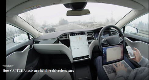 CAPTCHA Tests help driverless cars